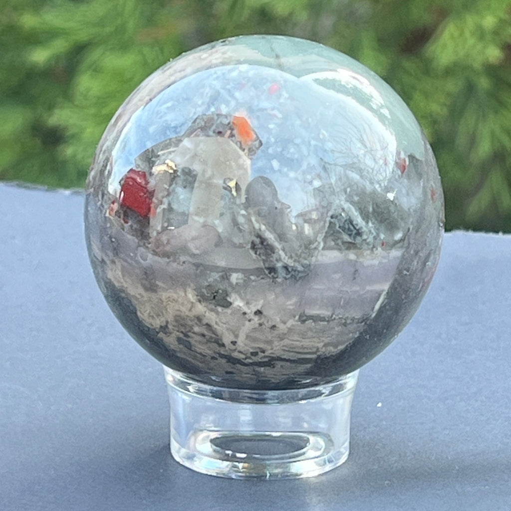 Sfera seftonit piatra sangelui model 3, pietre semipretioase - druzy.ro 3 