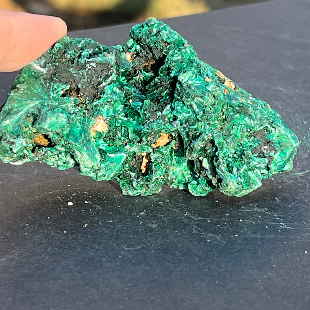 Malachit matasos piatra bruta m18, druzy.ro, cristale 1