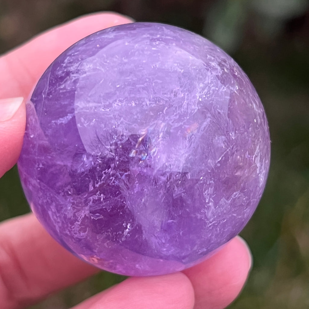 Sfera ametist AA din Brazilia model 10, pietre semipretioase - druzy.ro 2 