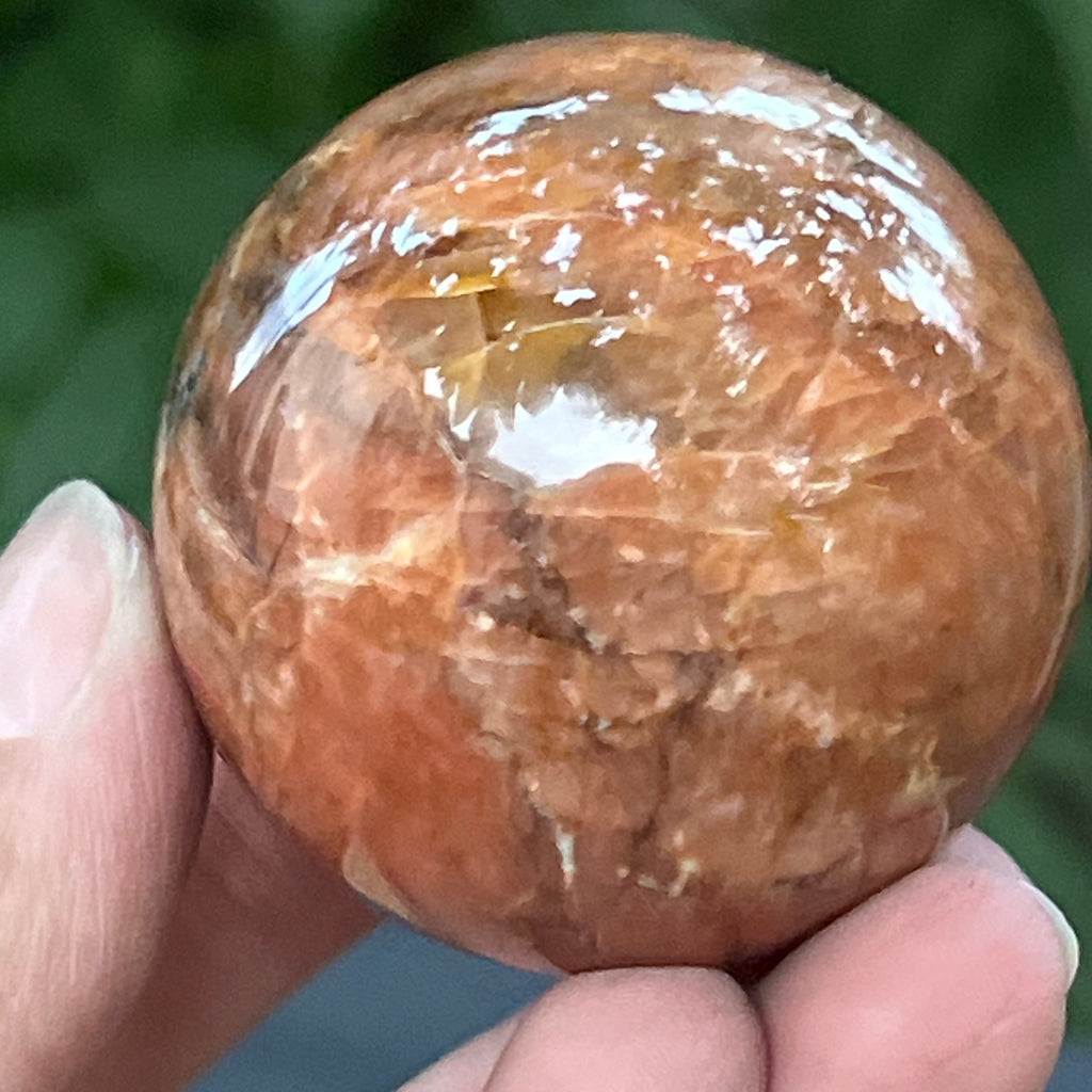Piatra lunii somon piersica sfera model 9, pietre semipretioase - druzy.ro 2 