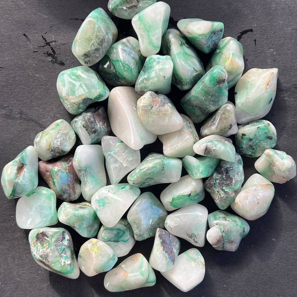 Ajoit piatra rulata, druzy.ro, cristale 3