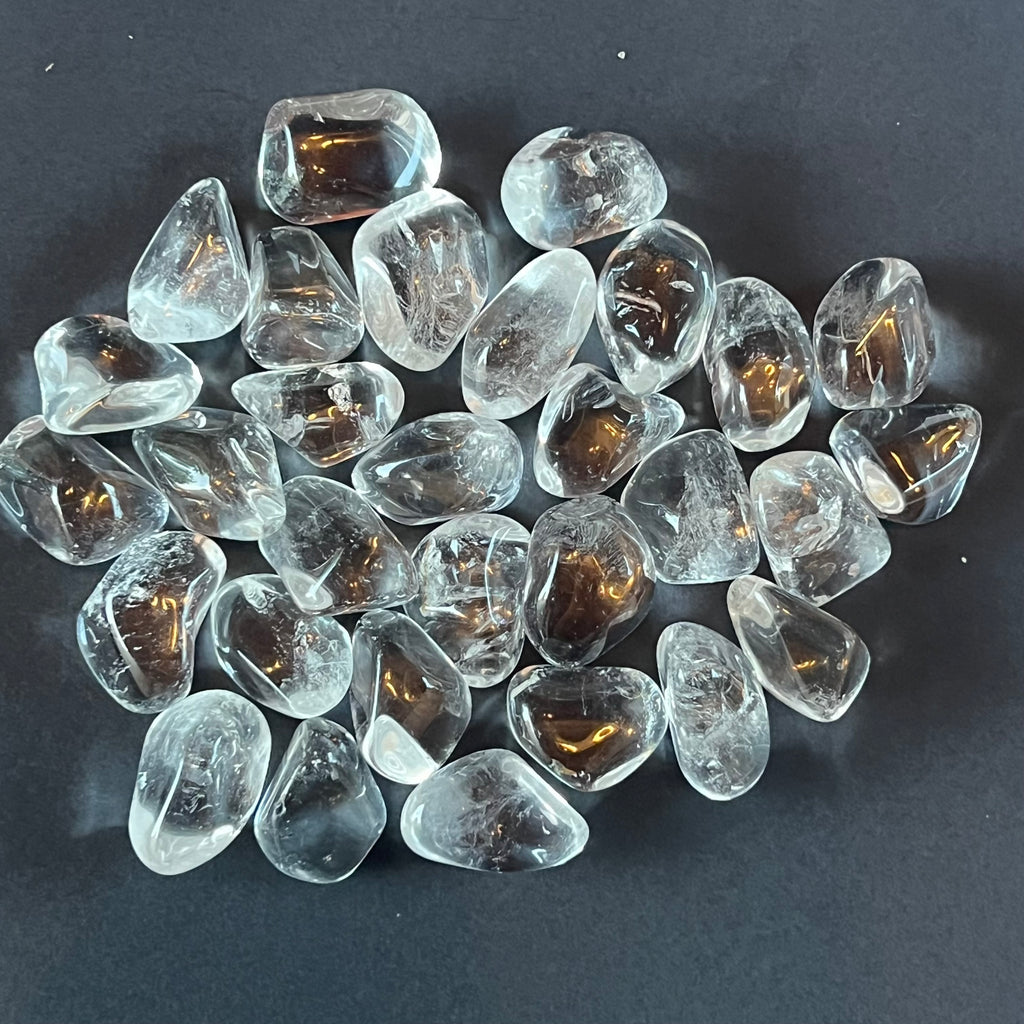 Cristal de stanca/ cuart incolor piatra rulata mini, cristale 4