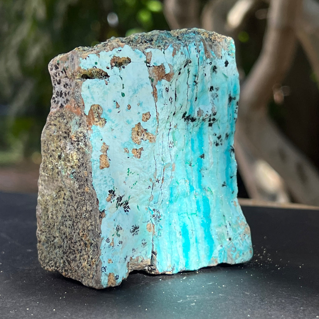 Piatra bruta crisocola druzy din Congo model 8, druzy.ro, cristale 1