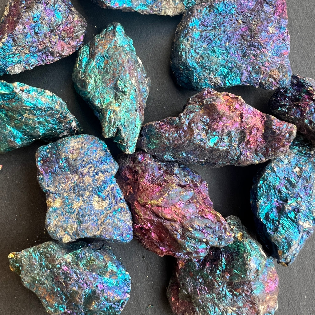 Calcopirita iridescentă din Mexic piatra bruta, pietre semipretioase - druzy.ro 2 