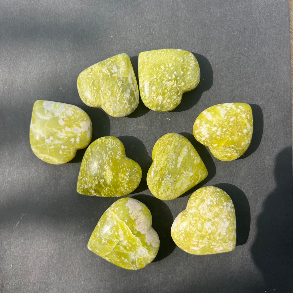 Inima serpentin galben, druzy.ro, cristale 2