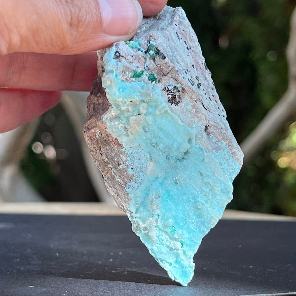 Piatra bruta crisocola druzy din Congo model 7, druzy.ro, cristale 2