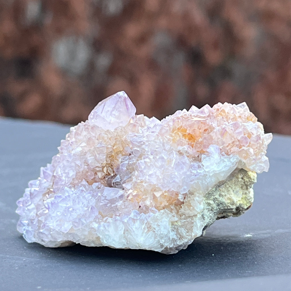 Cluster cuart cactus / spirit ametist liliac Africa de Sud model 122, pietre semipretioase - druzy.ro 4 