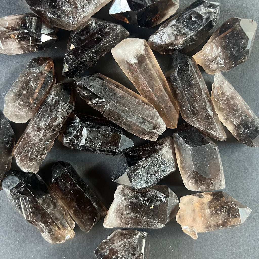 Varf brut cuart fumuriu, pietre semipretioase - druzy.ro 1