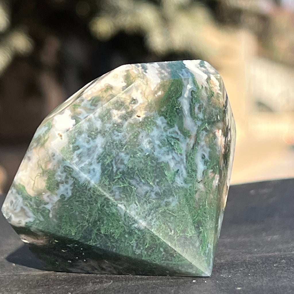 Agat muschi / moss diamant model 3, druzy.ro, cristale 7