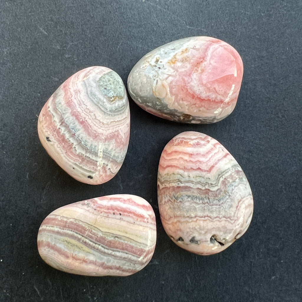 Cabochon rodocrozit rulat, pietre semipretioase - druzy.ro 3 