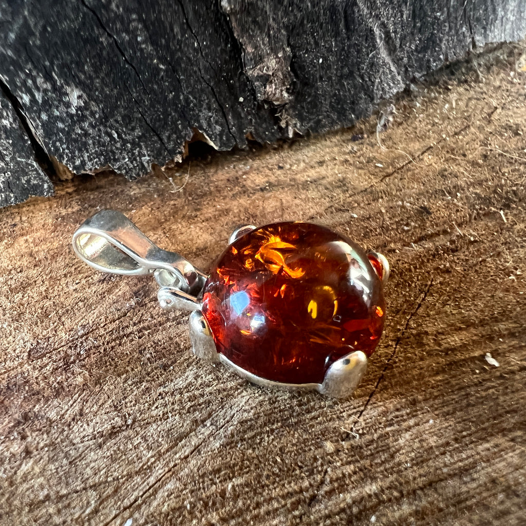 Pandantiv argint cu chihlimbar Amber25, pietre semipretioase - druzy.ro 3 