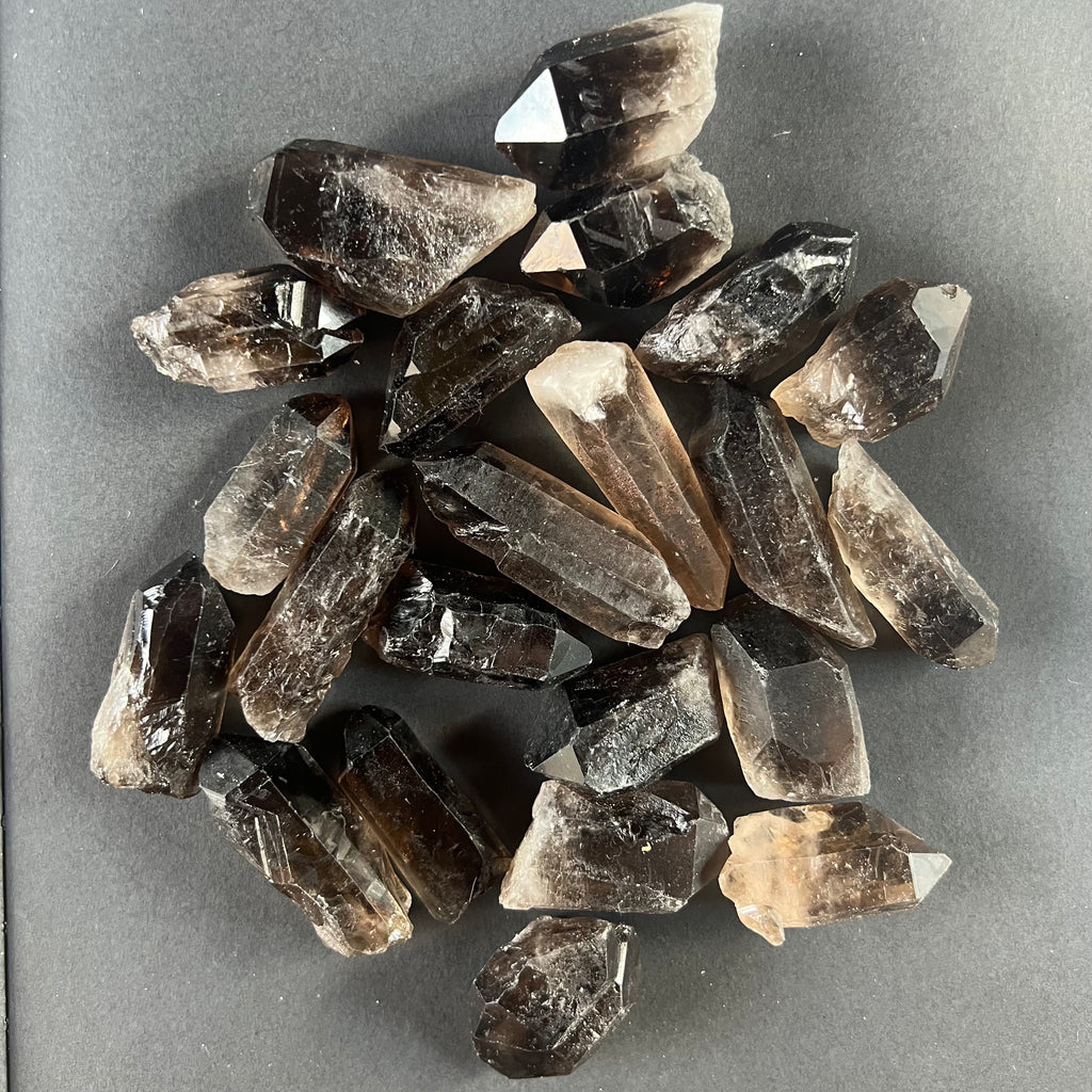 Varf brut cuart fumuriu, pietre semipretioase - druzy.ro 2