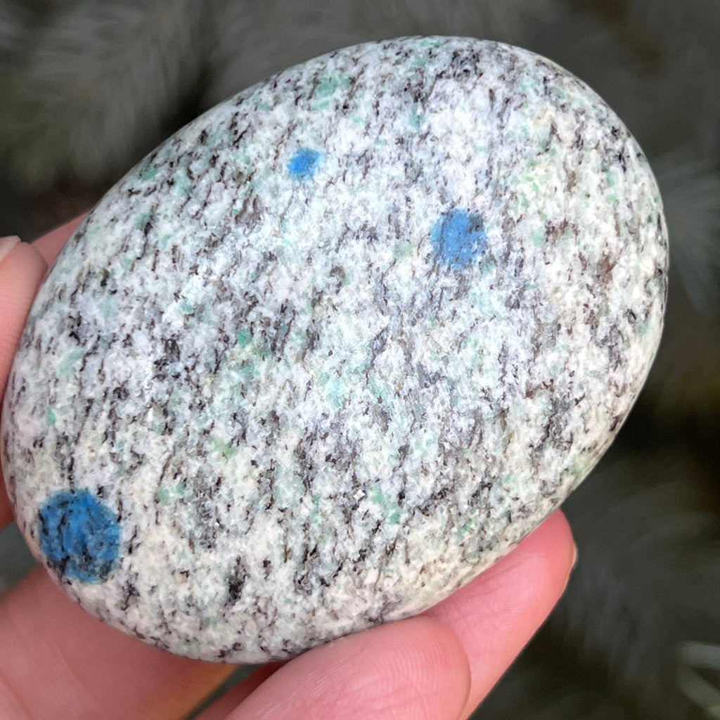 Palmstone K2 Granit cu azurit model 1, pietre semipretioase - druzy.ro 1 