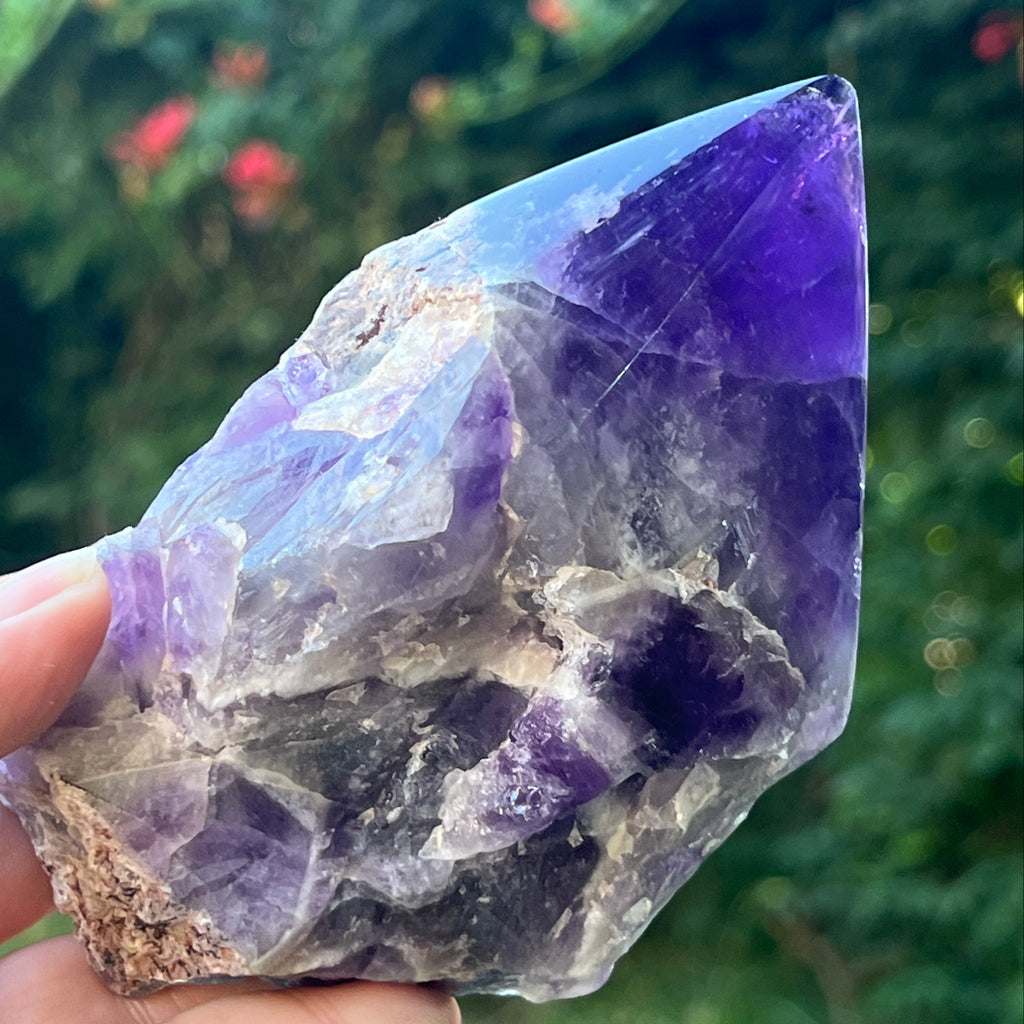 Varf ametist chevron model L1, pietre semipretioase - druzy.ro 1 