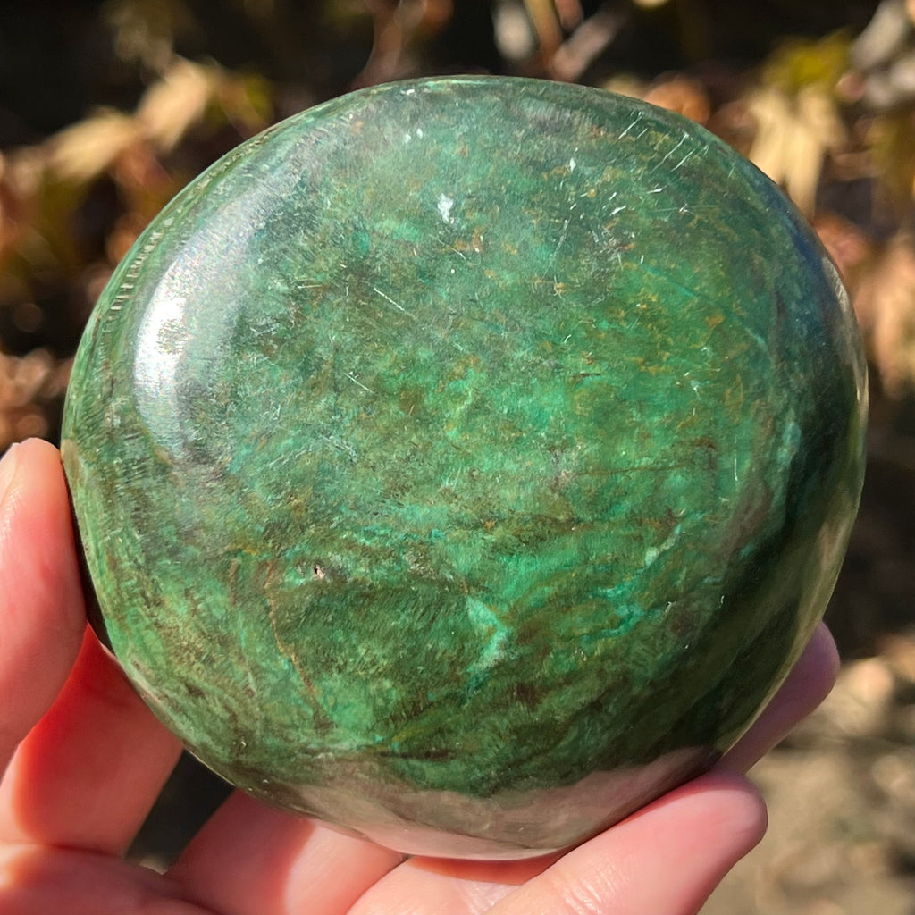 Verdit serpentin inchis Africa palmstone XL/ piatra decorativa m2, druzy.ro, cristale 8