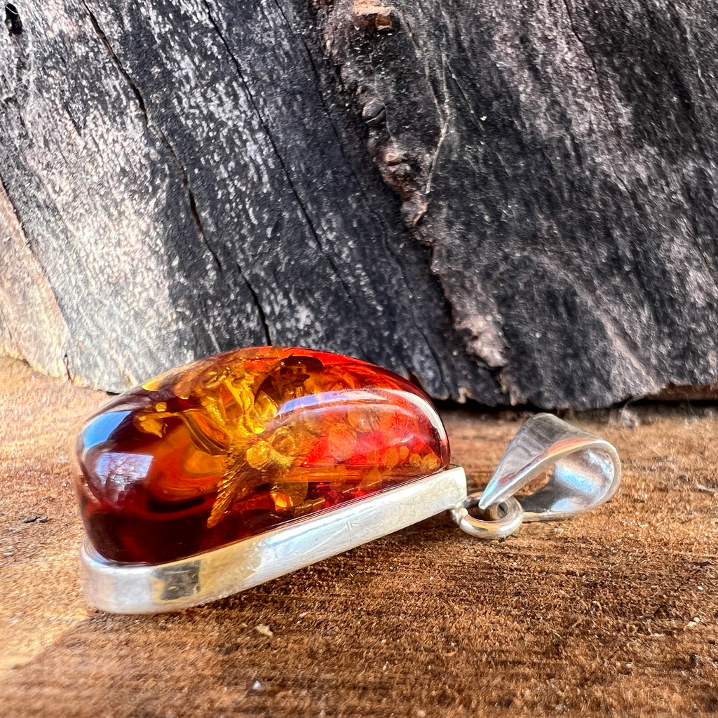 Pandantiv argint cu chihlimbar Amber8, pietre semipretioase - druzy.ro 2 