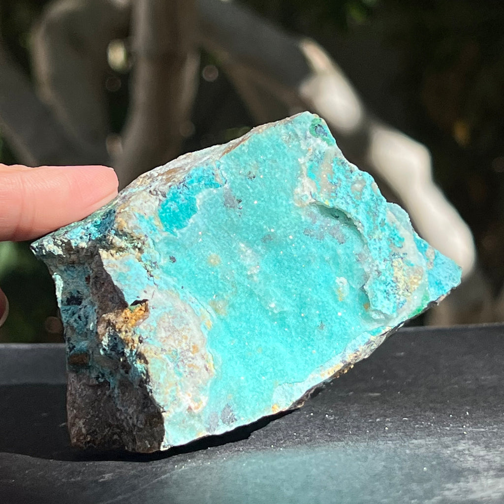Piatra bruta crisocola druzy din Congo model 6, druzy.ro, cristale 5