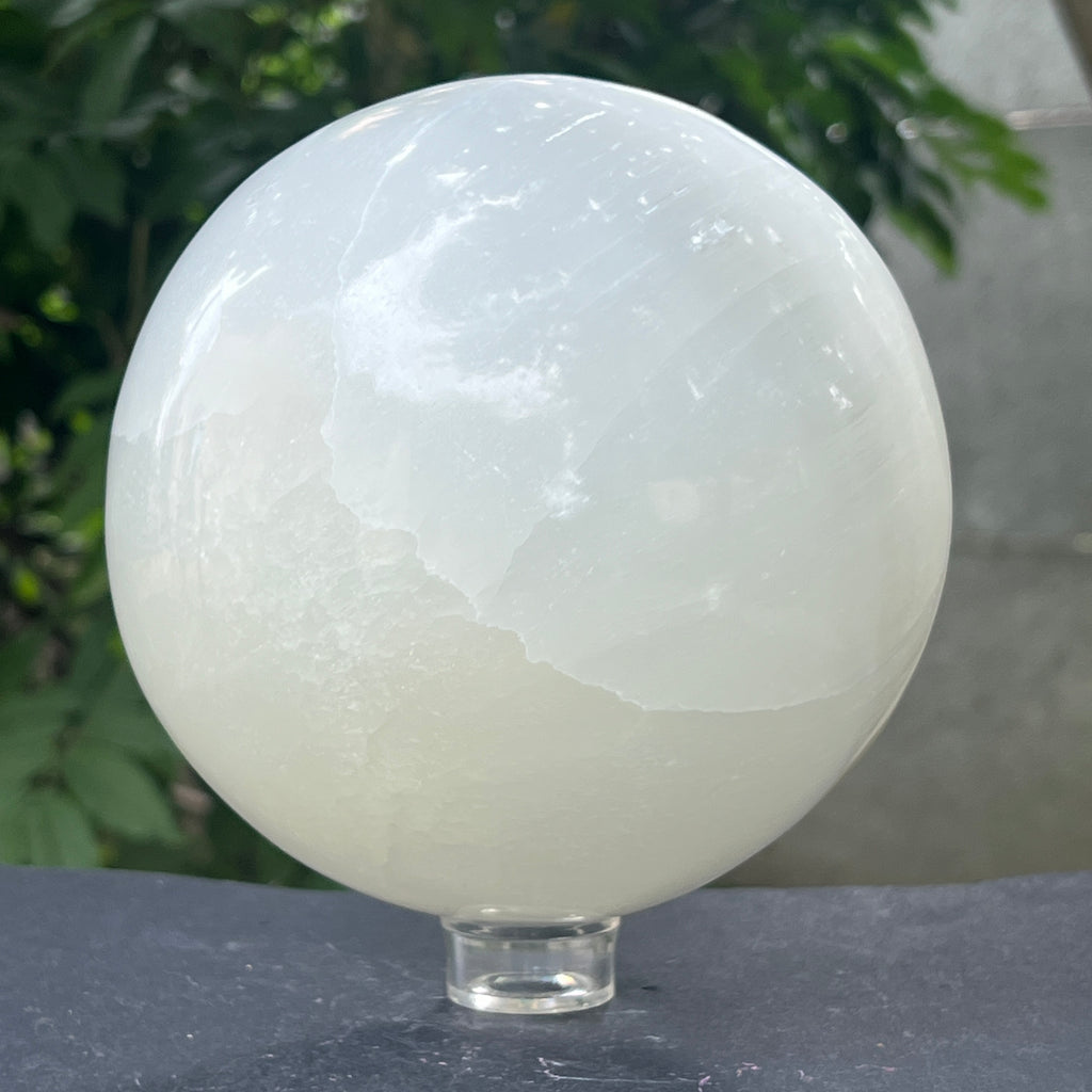 Sfera selenit XL model 1, pietre semipretioase - druzy.ro 3 