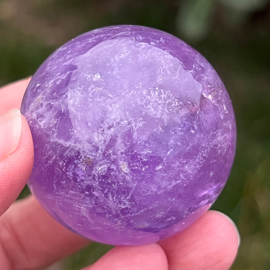 Sfera ametist AA din Brazilia model 10, pietre semipretioase - druzy.ro 10 