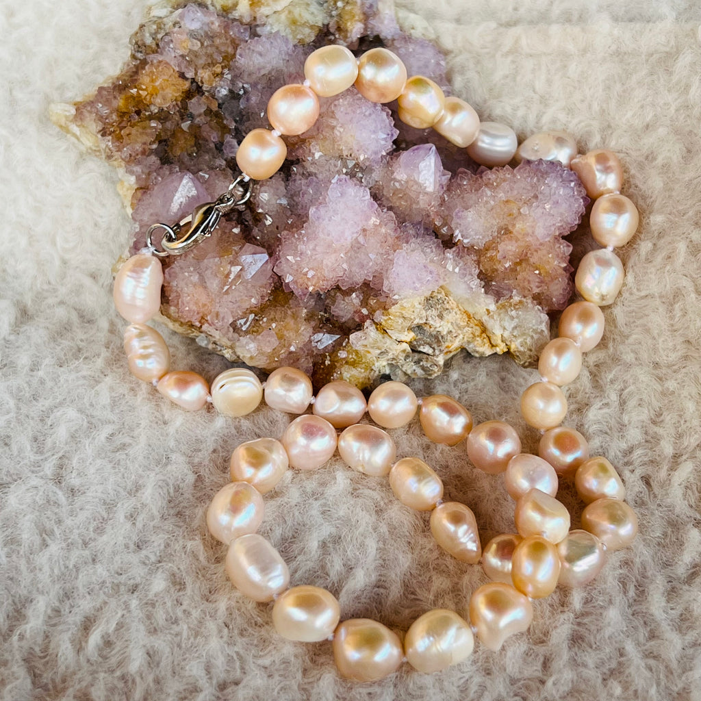 Colier perle, druzy.ro, cristale 3