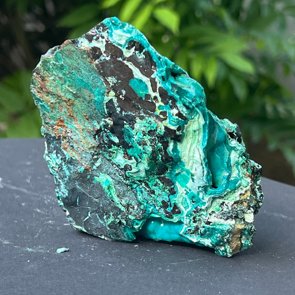 Cluster crisocola botrioidală model 5 din Congo, pietre semipretioase - druzy.ro 4 