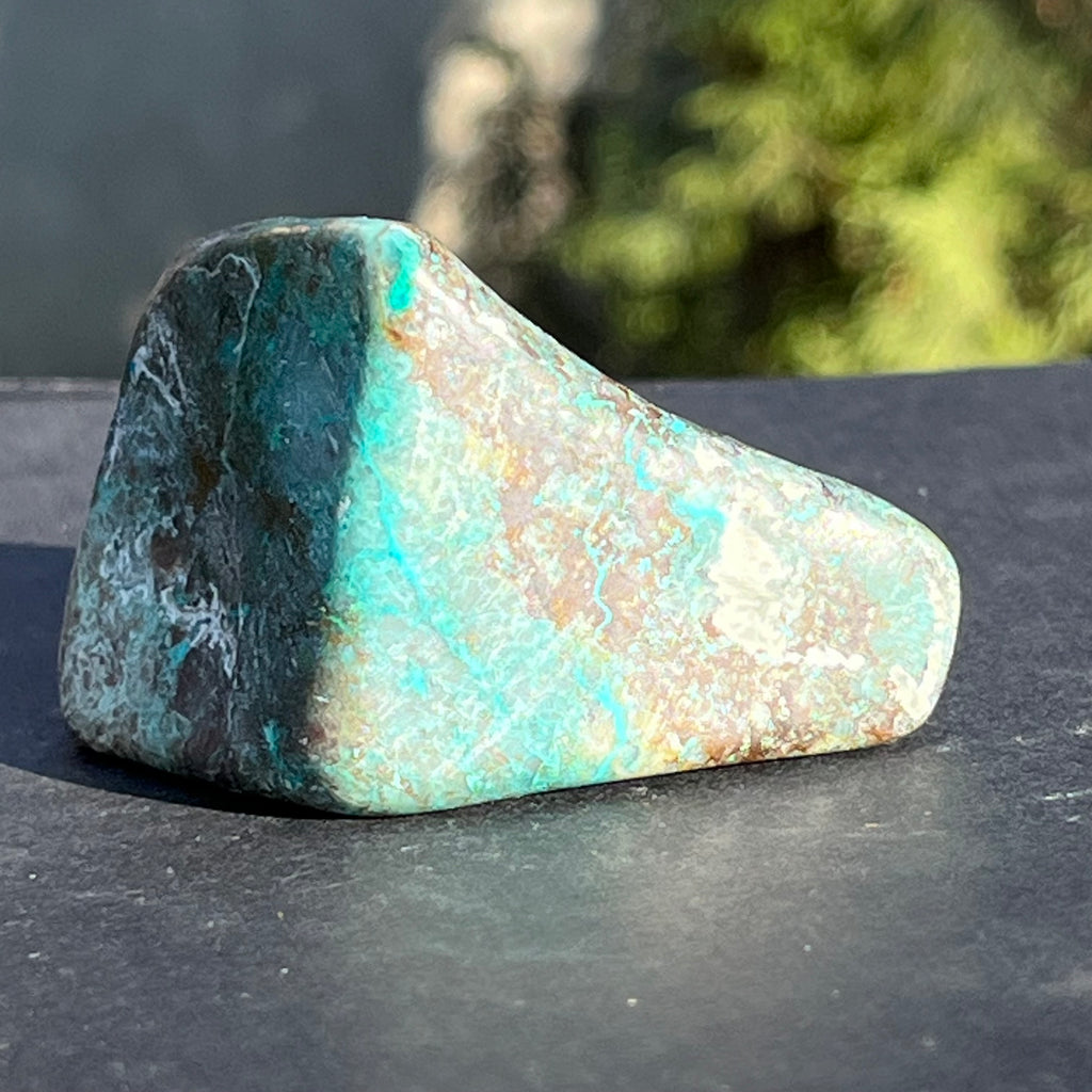 Shattuckite forma libera/palmstone m10, druzy.ro, pietre semipretioase 4