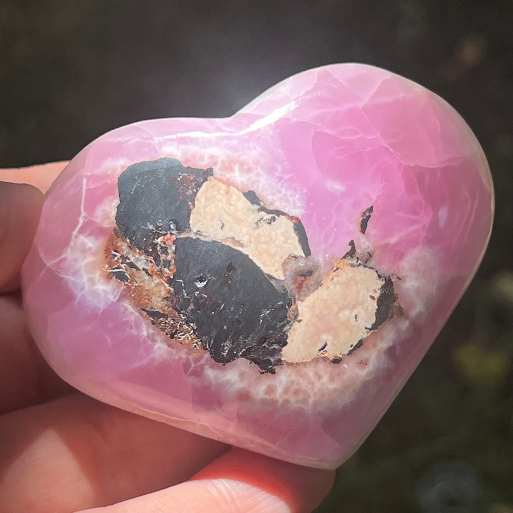 Inima Aragonit roz Pakistan model pk6, druzy.ro, pietre semipretioase 1