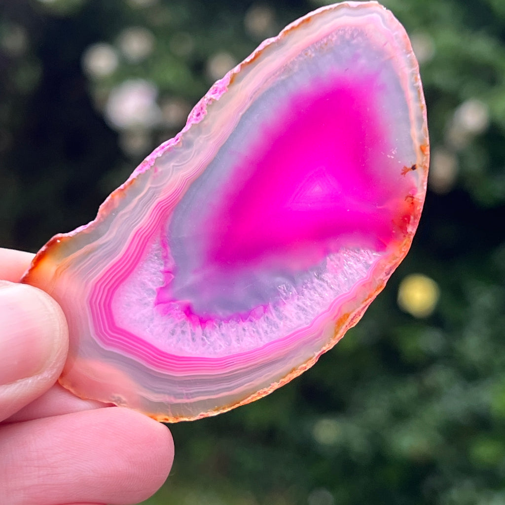Felie agat roz Brasil m2, pietre semipretioase - druzy.ro 1 