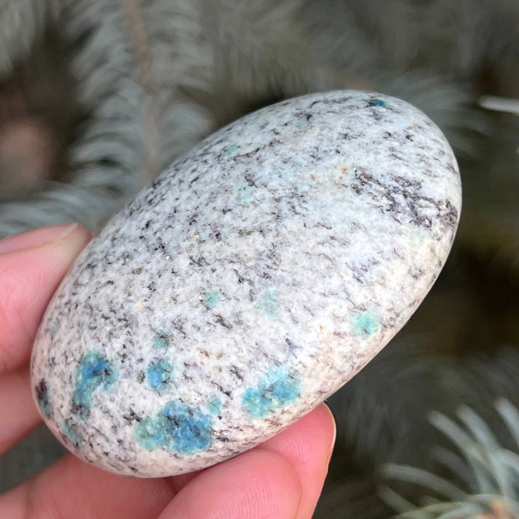 Palmstone K2 Granit cu azurit model 11, pietre semipretioase - druzy.ro 1 