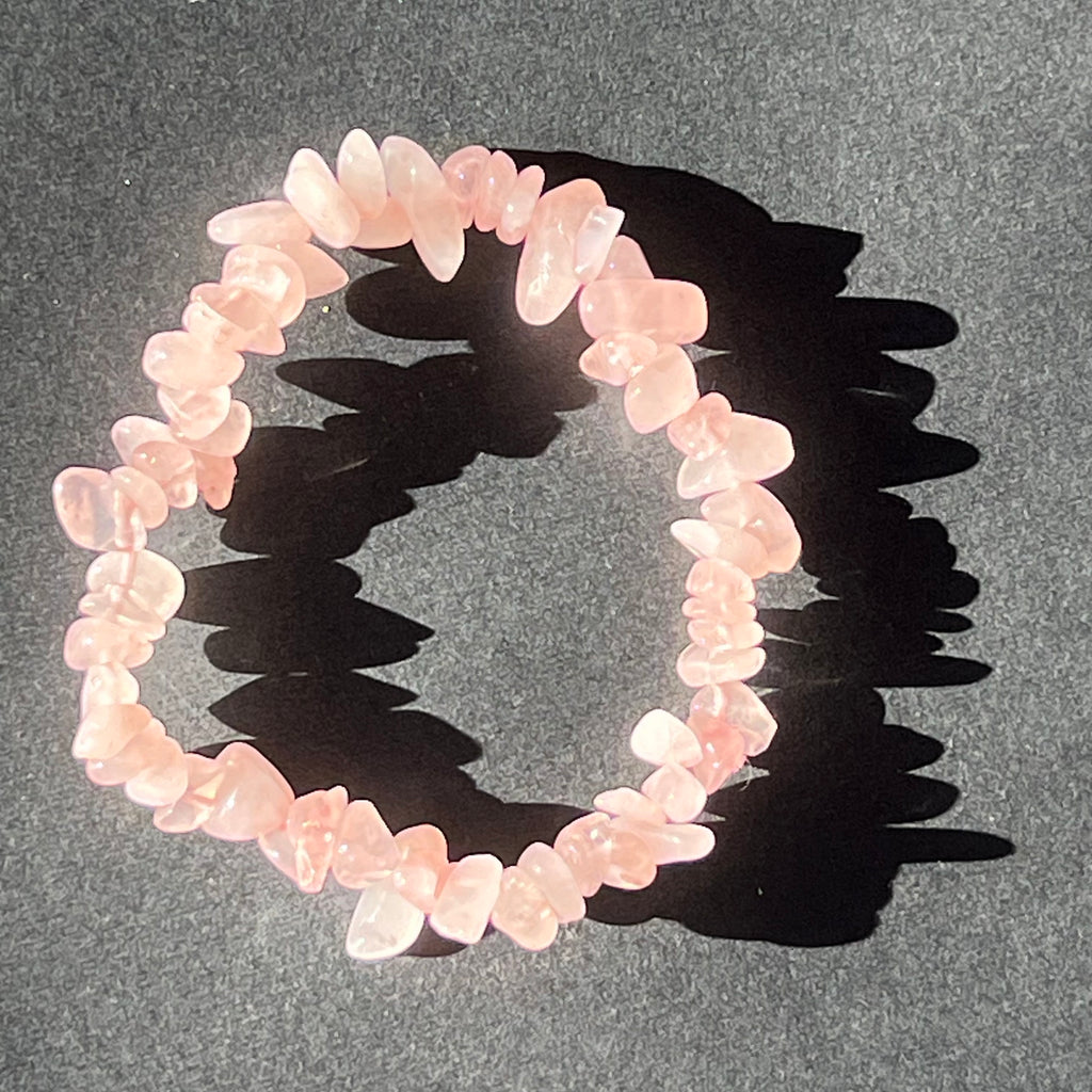 Bratara chipsuri cuart roz, pietre semipretioase - druzy.ro 3 
