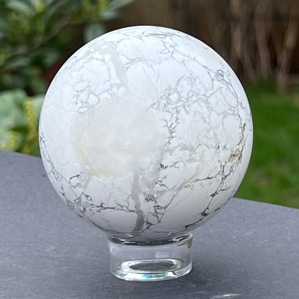 Sfera howlit alb model L2, pietre semipretioase - druzy.ro 3 