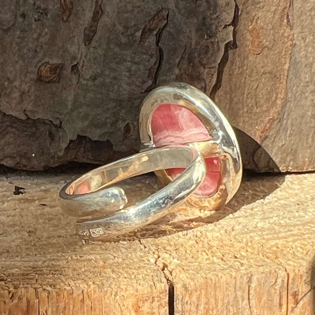 Inel rodocrozit argint | Model 3, pietre semipretioase - druzy.ro 2 