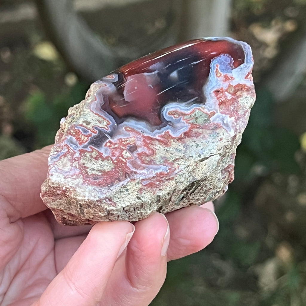 Agat de Botswana, nodul agat river model 14, pietre semipretioase - druzy.ro 5 
