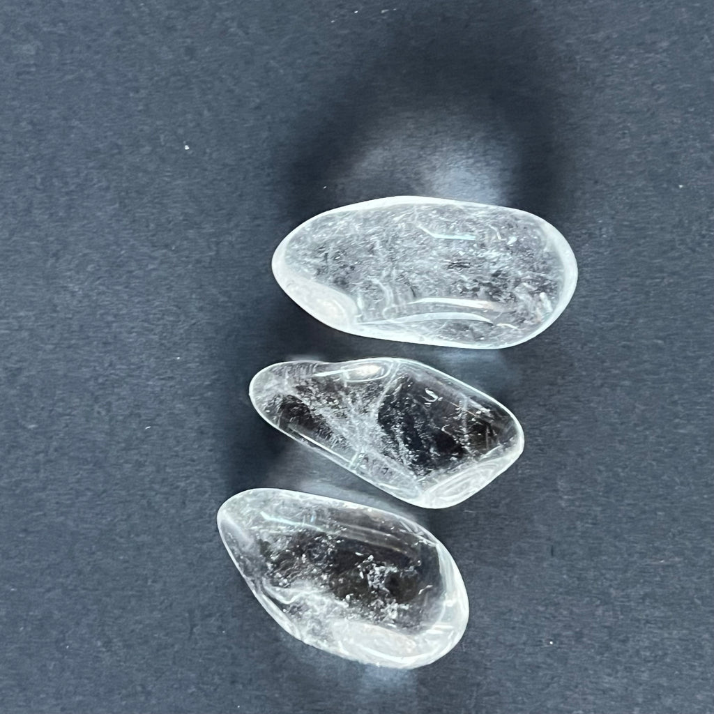 Cristal de stanca/ cuart incolor piatra rulata mini, cristale 6