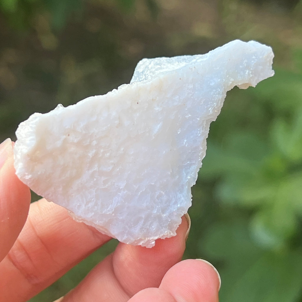 Agat albastru dantelat/ calcedonie Malawi mini m10, pietre semipretioase - druzy.ro 4 