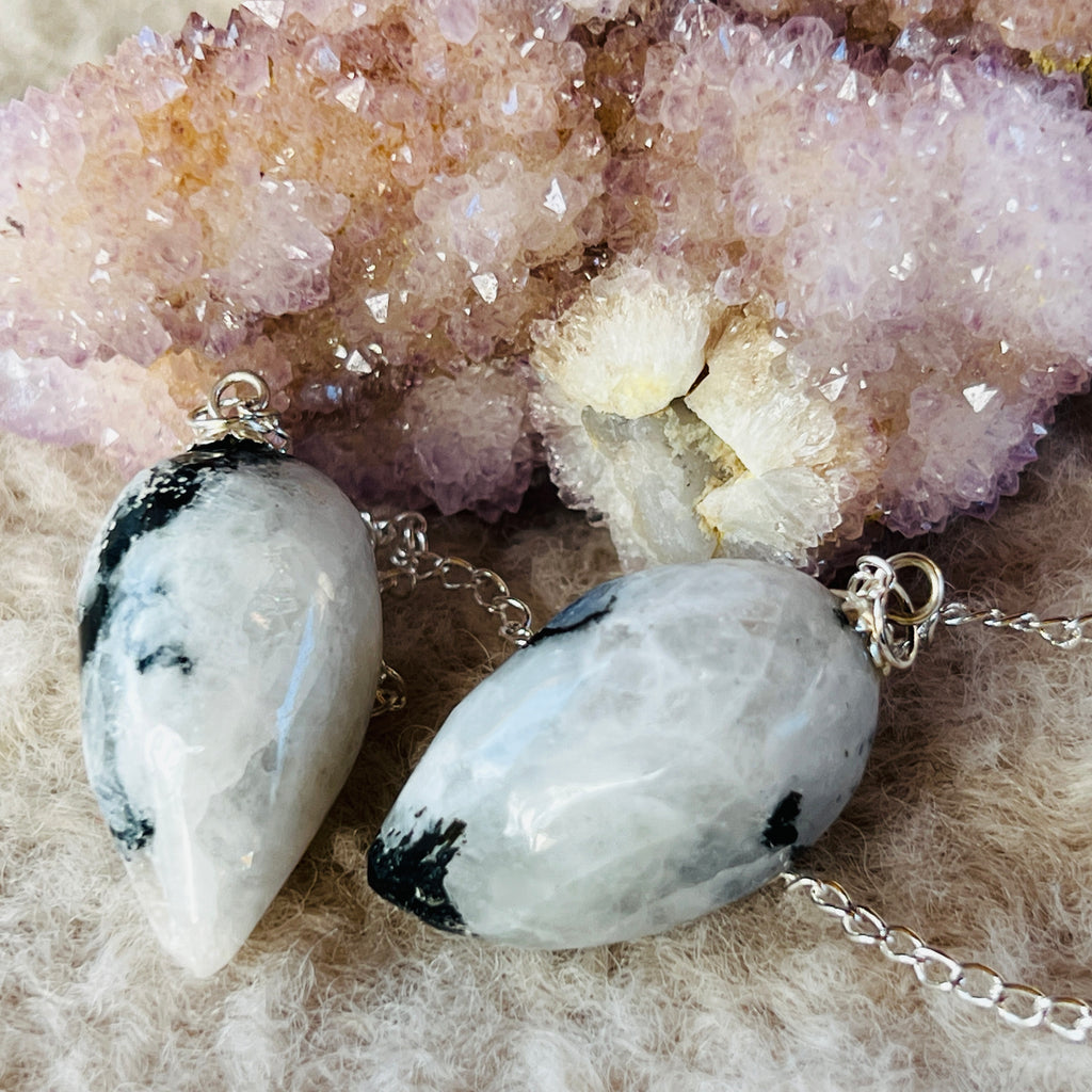 Pendul piatra lunii DROP, pietre semipretioase - druzy.ro 3 