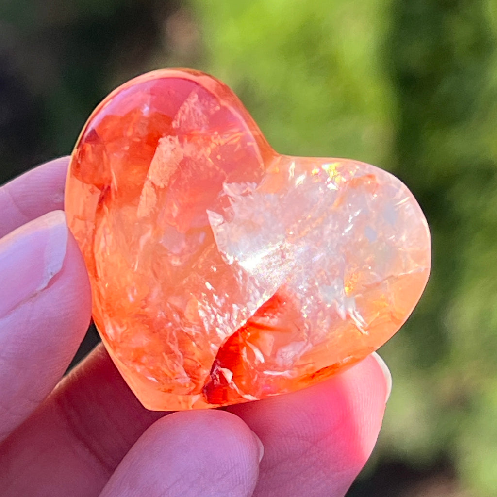 Inima cuart rosu hematoid unicat m6, pietre semipretioase - druzy.ro 1 