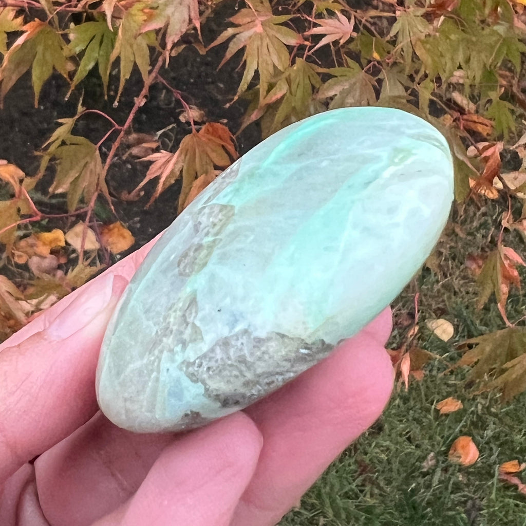 Palmstone piatra lunii cu garnierit m9, druzy.ro, cristale 5
