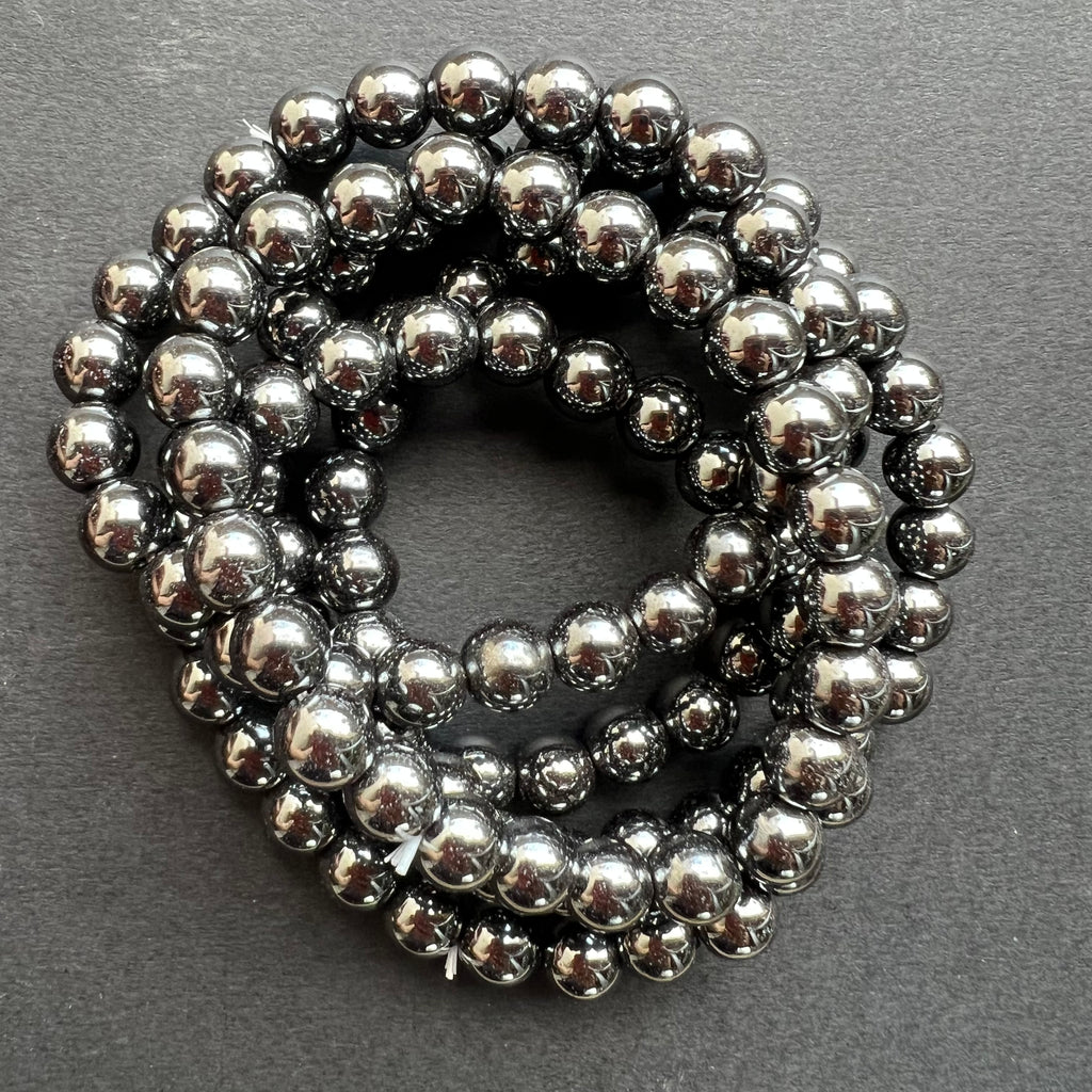 Bratara hematit 8 mm, pietre semipretioase, DRUZY.RO 3