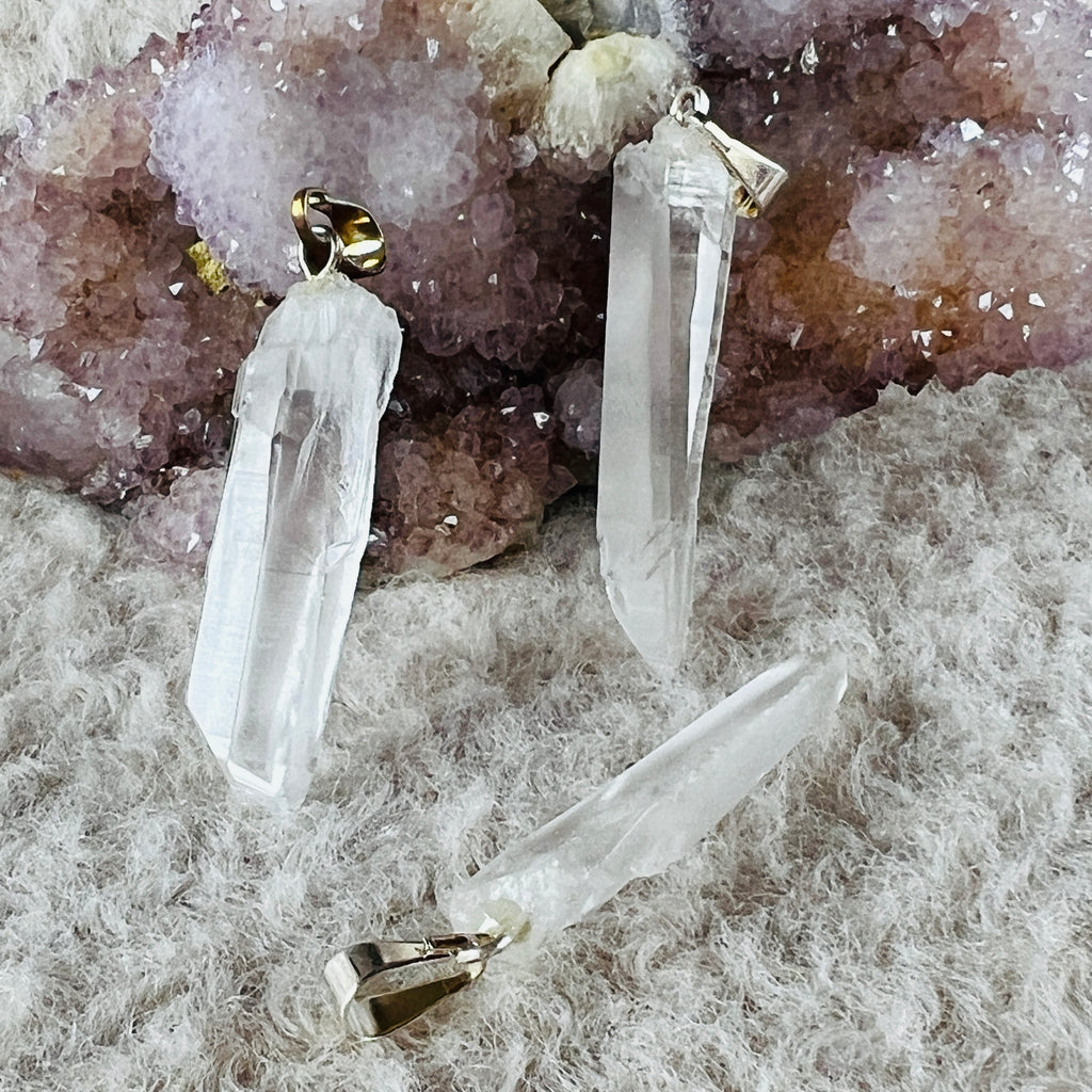 Pandantiv varf cuart lemurian, pietre semipretioase - druzy.ro 3 