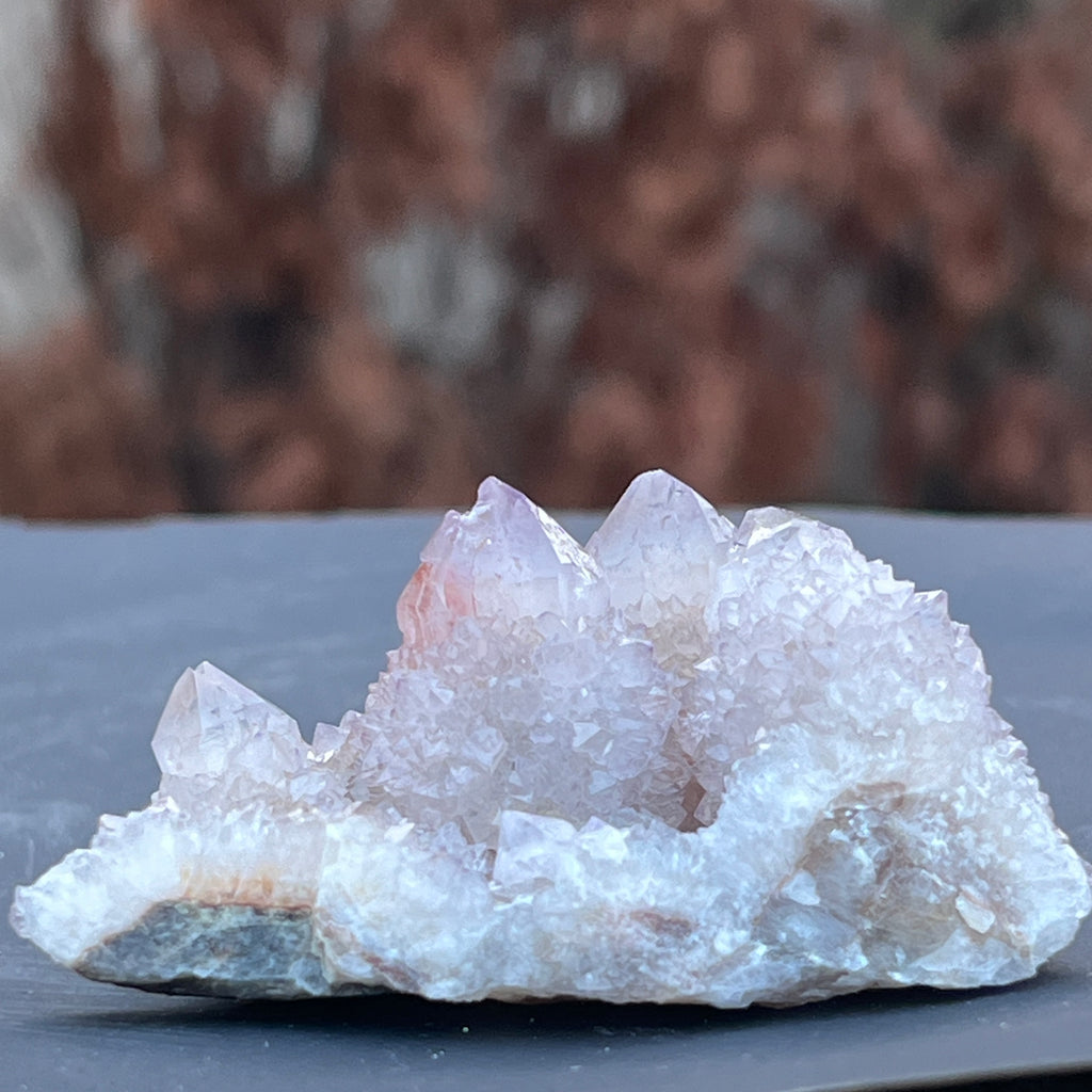 Cluster cuart cactus / spirit ametist liliac Africa de Sud model 126, pietre semipretioase - druzy.ro 3 