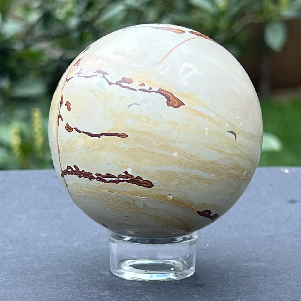 Sfera jasp landscape model 2, pietre semipretioase - druzy.ro 5 