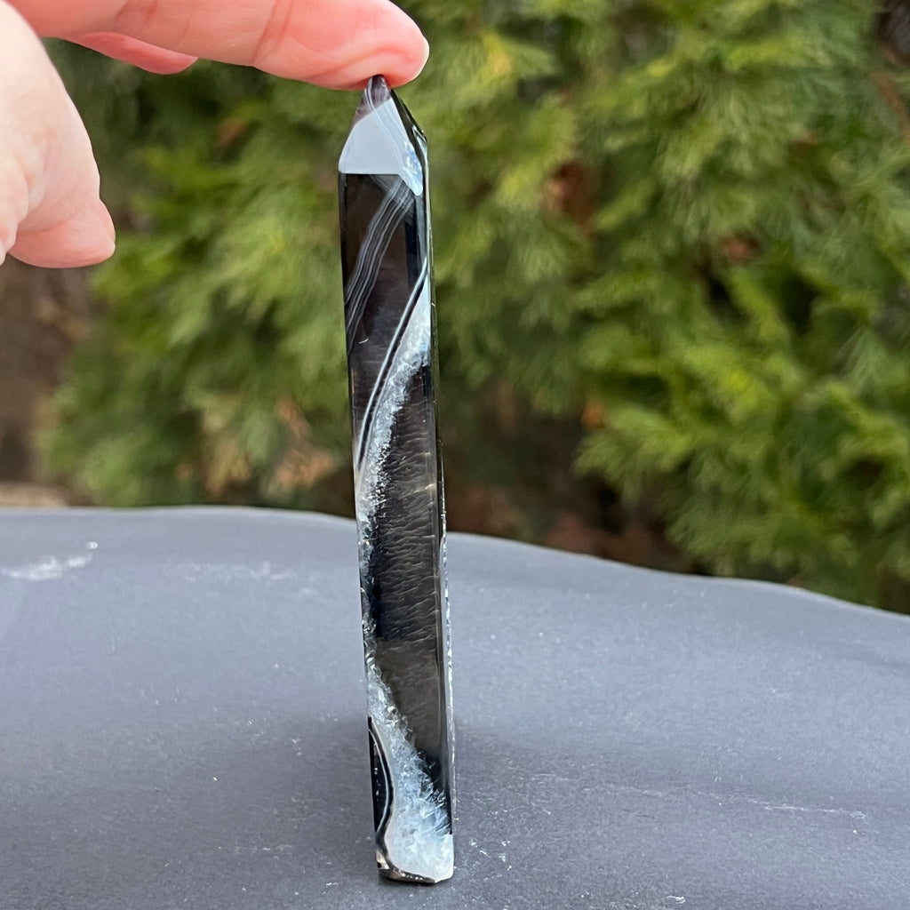 Obelisc druzy onix model 1, pietre semipretioase - druzy.ro 2 