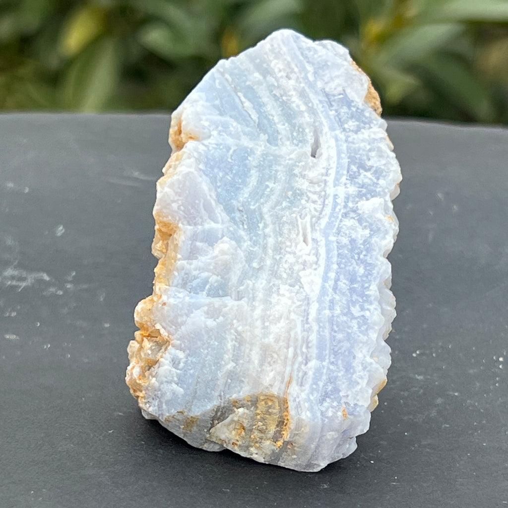 Calcedonie albastra /blue lace/ agat albastru piatra bruta m20, pietre semipretioase - druzy.ro 5 