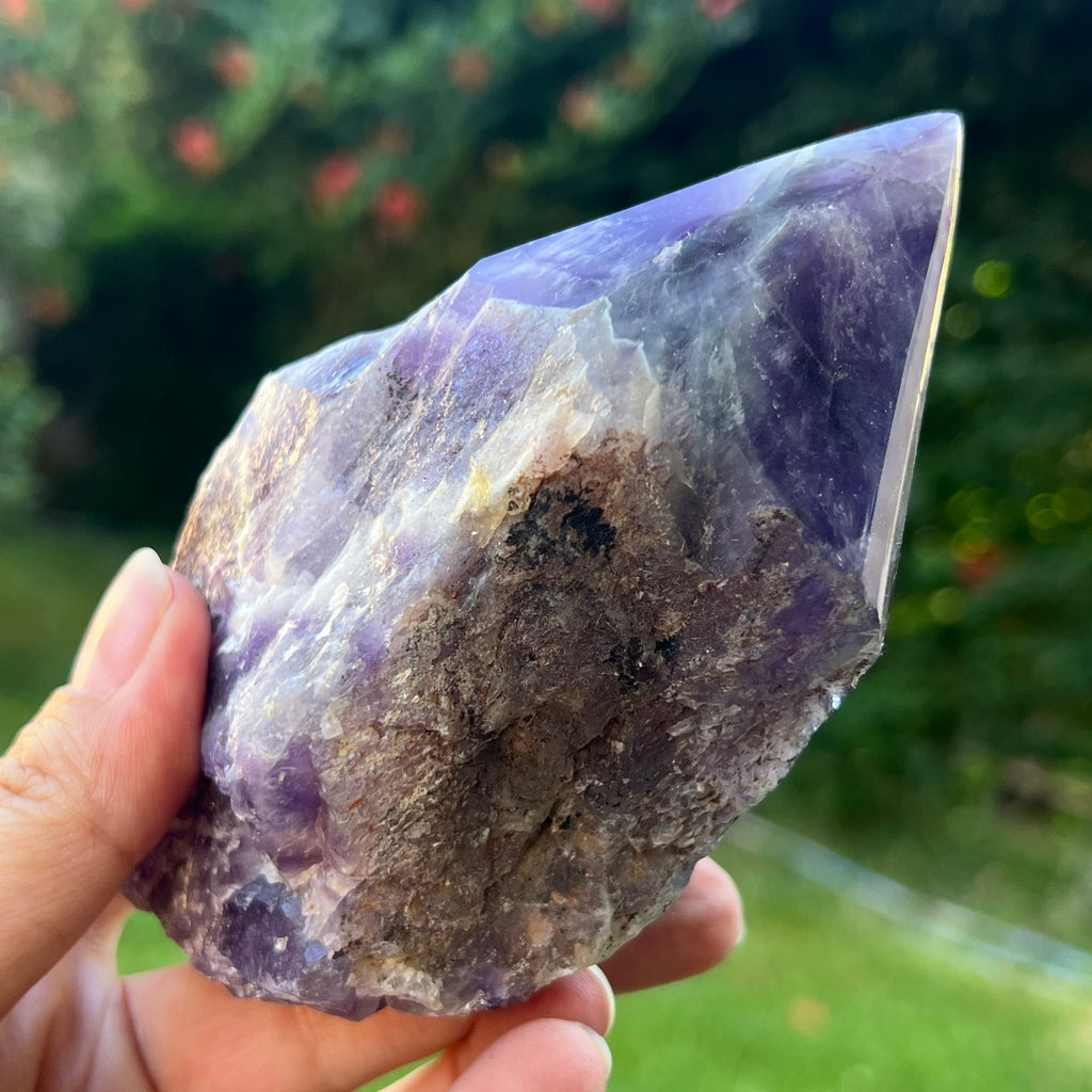 Varf ametist chevron model L3, pietre semipretioase - druzy.ro 5 