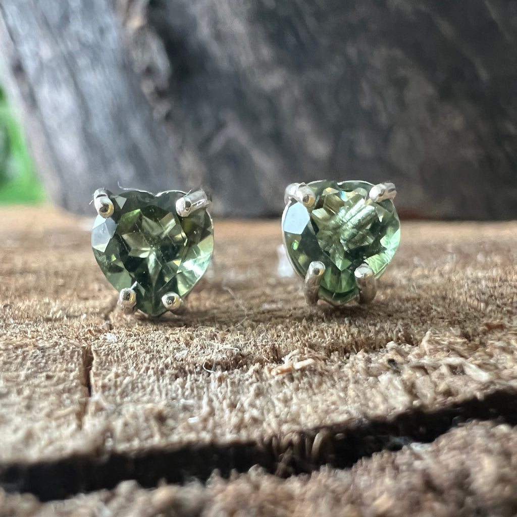 Cercei stud argint moldavit Love, pietre semipretioase - druzy.ro 1 