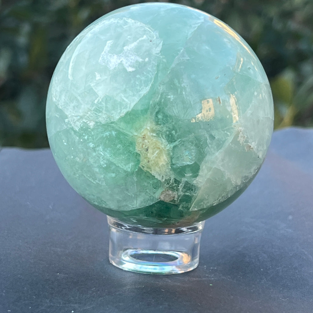 Sfera fluorit verde model 2, pietre semipretioase - druzy.ro 7 