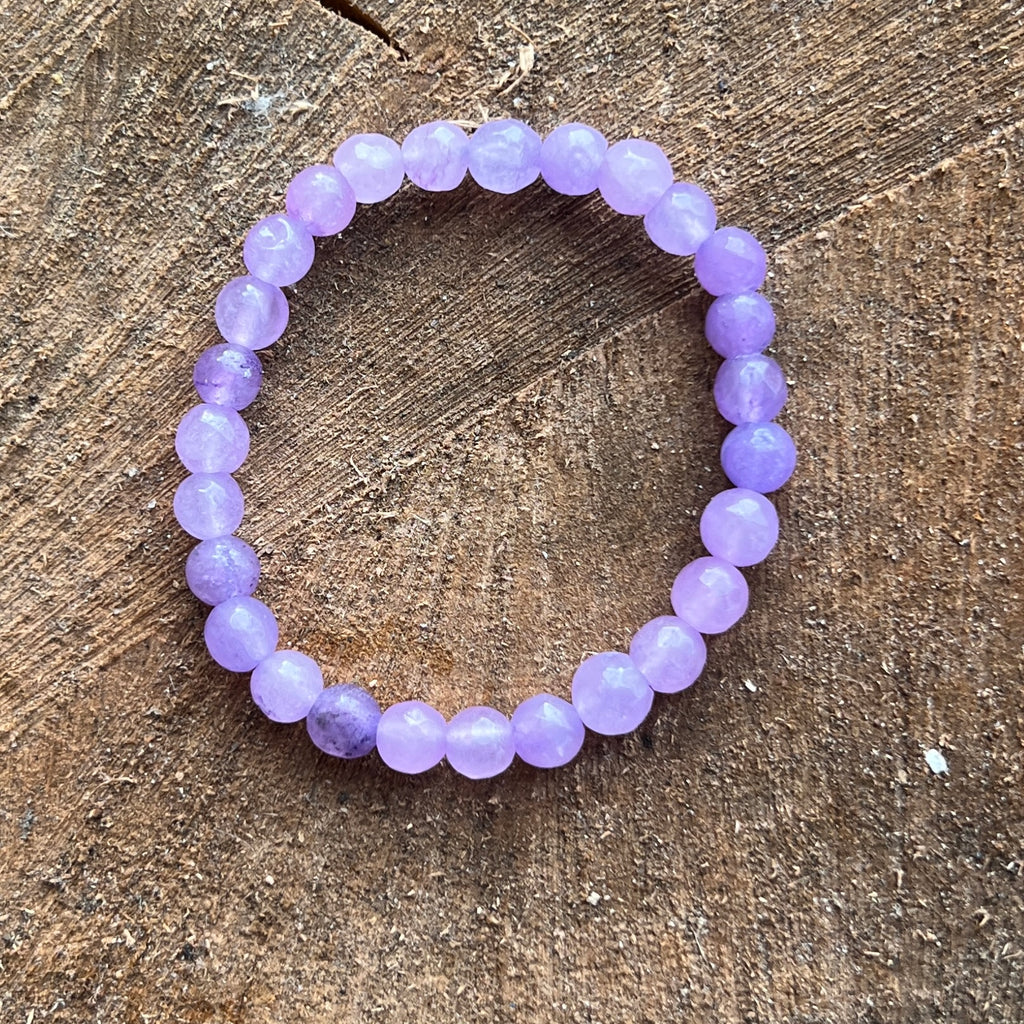 Bratara copii fatetata jad lavanda, pietre semipretioase - druzy.ro 2 