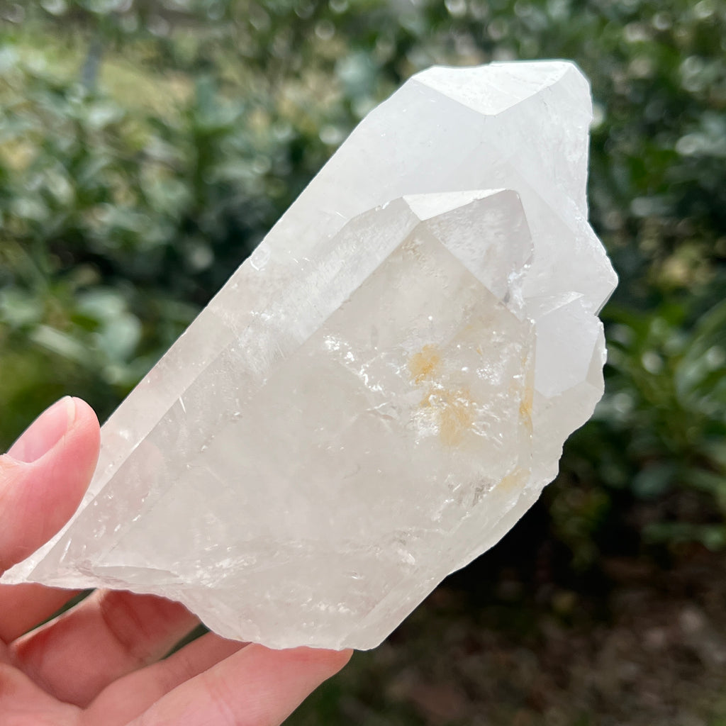 Varf cuart incolor natural, floare de mina L7, pietre semipretioase - druzy.ro 2 