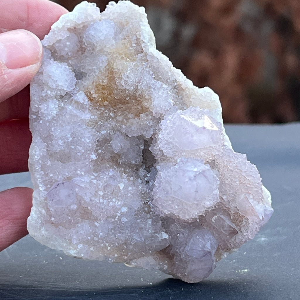 Cluster cuart cactus / spirit ametist liliac Africa de Sud model 127, pietre semipretioase - druzy.ro 3 